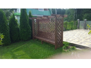 Пергола со скамейкой 3m