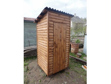 Дачный туалет из блок хауса